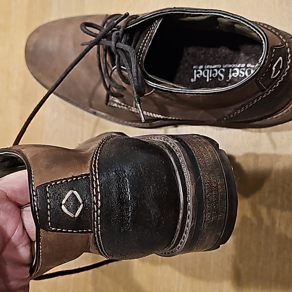 Like new mens Josef Seibel leather boots size 9 1/2 - Picture 5 of 5